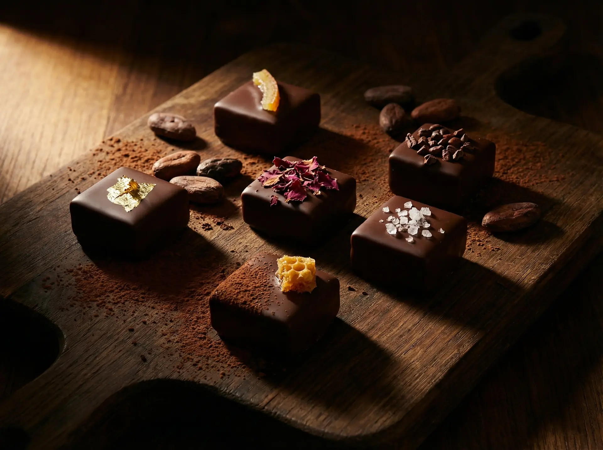 经典黑巧系列 - 糖心 ，75%可可含量手工黑巧克力