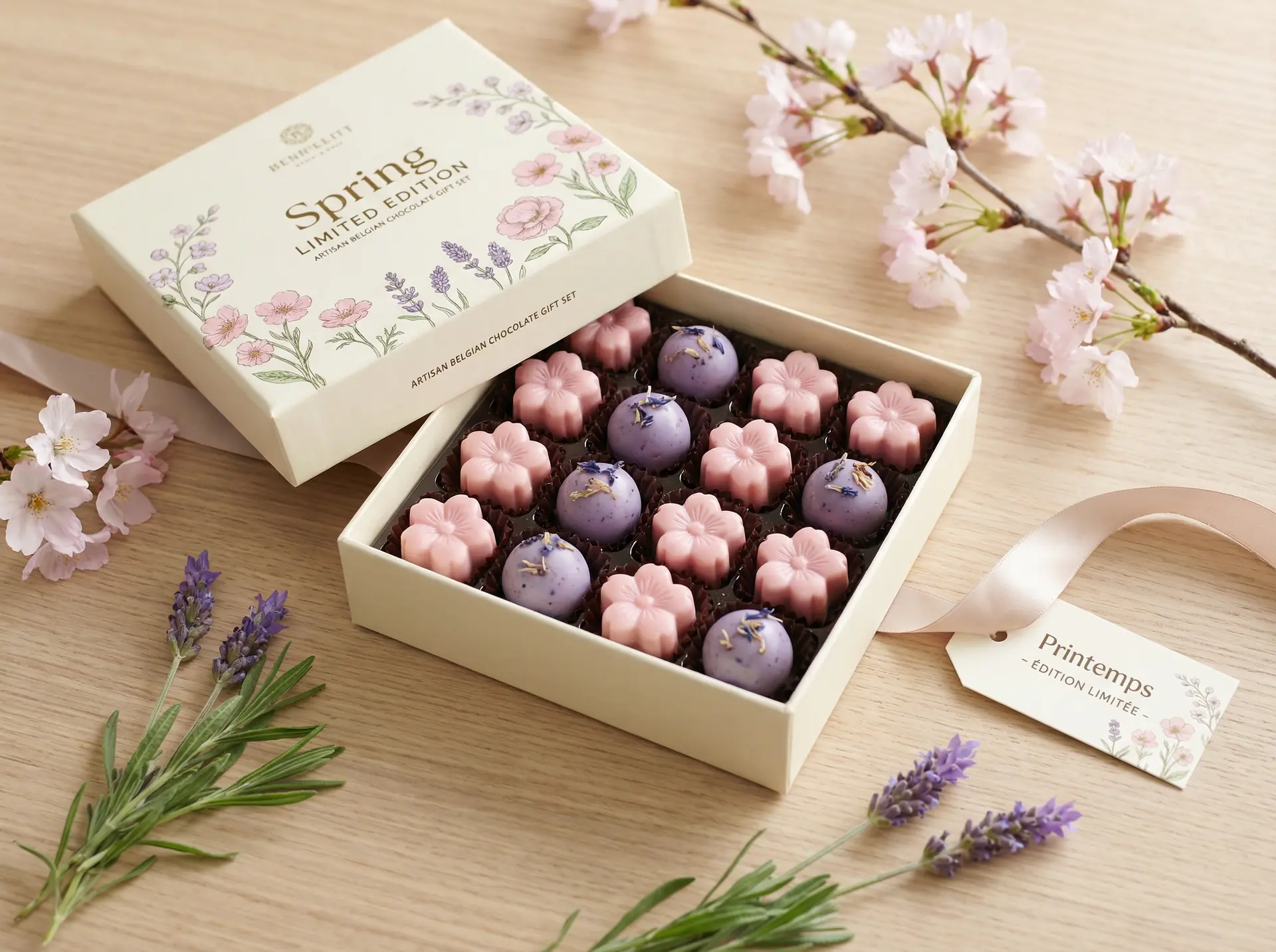 节日限定礼盒 - 糖心 ，春日花语系列